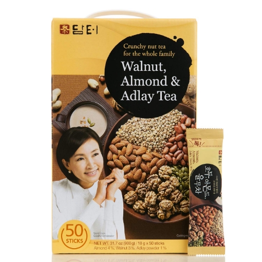 Picture of Korea Walnut & Almond Adlay Tea Powder, 50 Sachets 