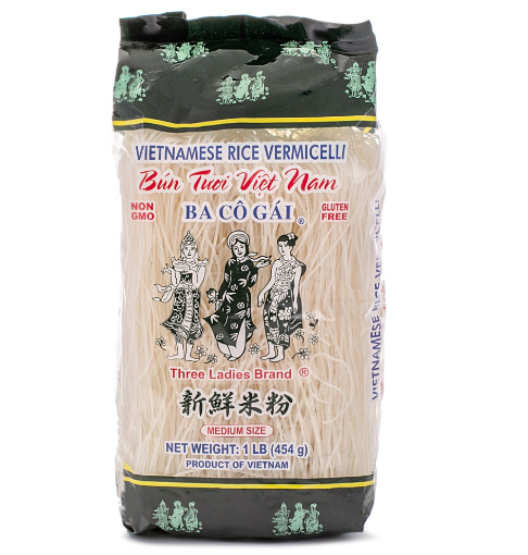 Picture of Three Ladies Brand Rice Vermicelli Noodle 1 lb