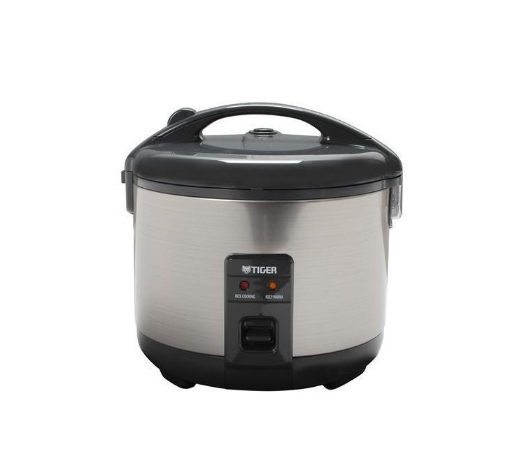 Picture of Tiger JNP-S10U-HU 5.5-Cup Rice Cooker and Warmer, Stainless Steel Gray