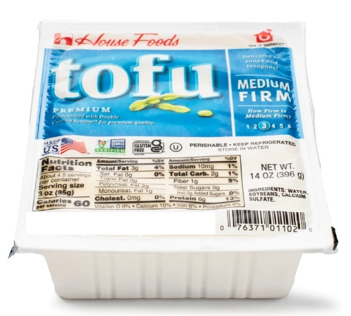 Picture of House Food Brand Tofu Medium Firm Non GMO USA 14oz