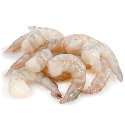 Picture of Raw Shrimp Peeled Deveined Tail Off 41/50 Frozen 2lbs Pack